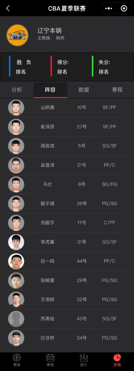 cba辽宁赛事赛程表 cba辽宁赛事赛程表